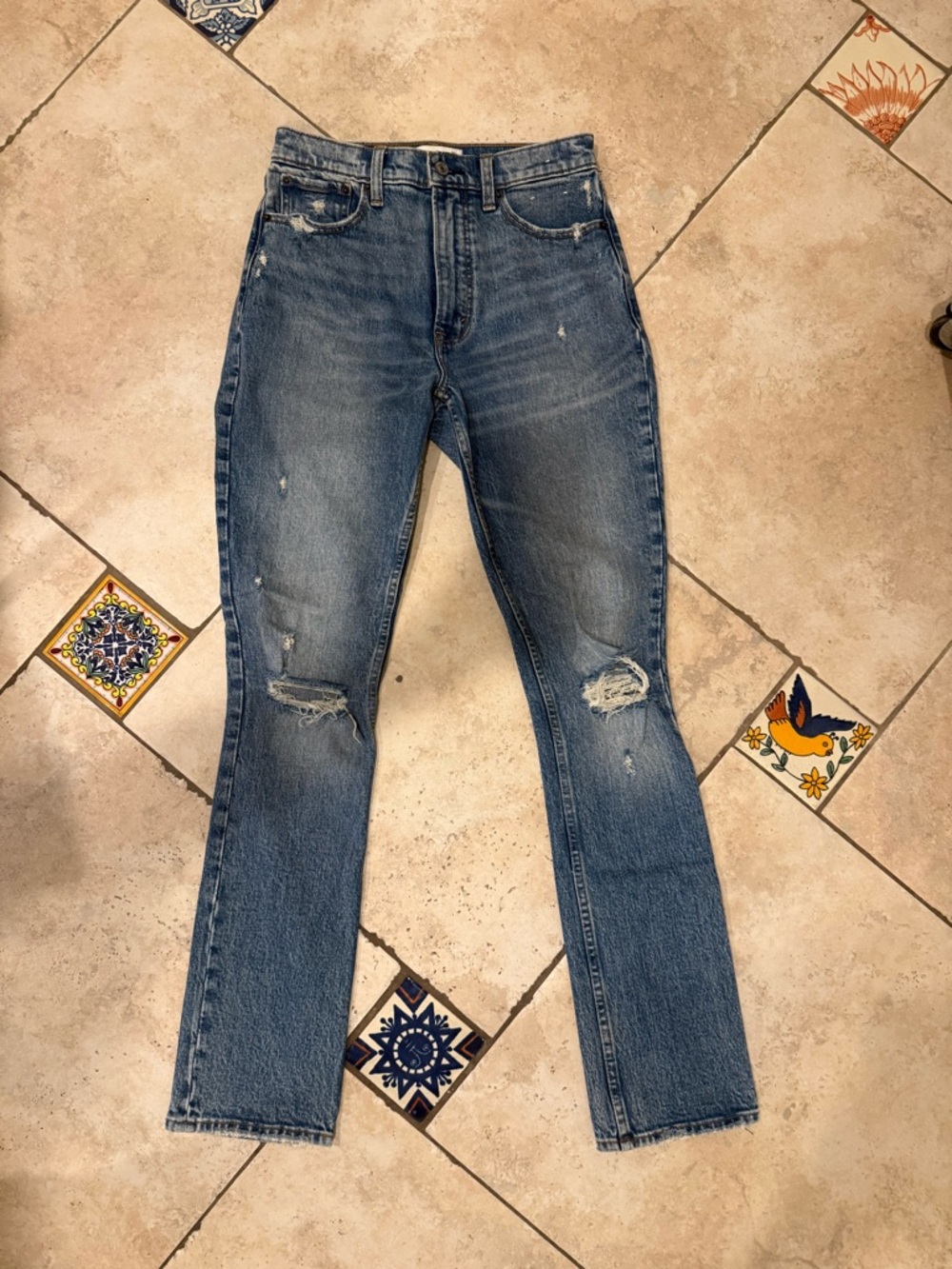 Abercrombie & Fitch Light Blue High-Rise Jeans